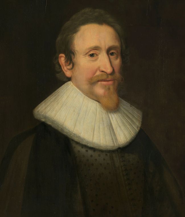 Portraet von Hugo Grotius (Hugo de Groot), Jurist, Michiel Jansz van Mierevelt (workshop of), 1631