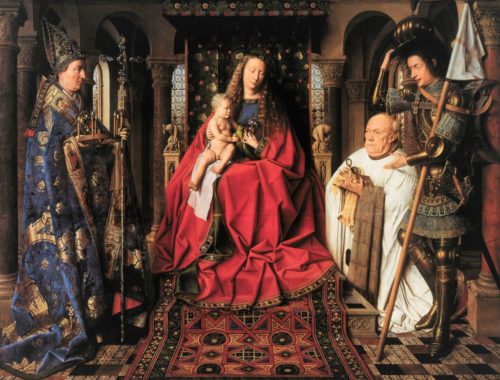 Gemaelde Madonna des Kanonikus Joris van der Paele von Jan van Eyck