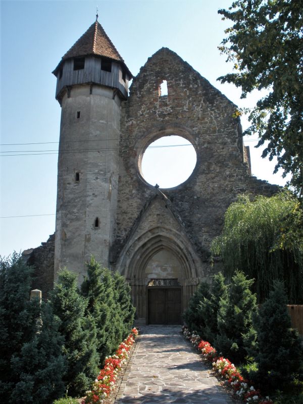 Alle zum Eingang der Klosterruine von Kerz /Cârţa