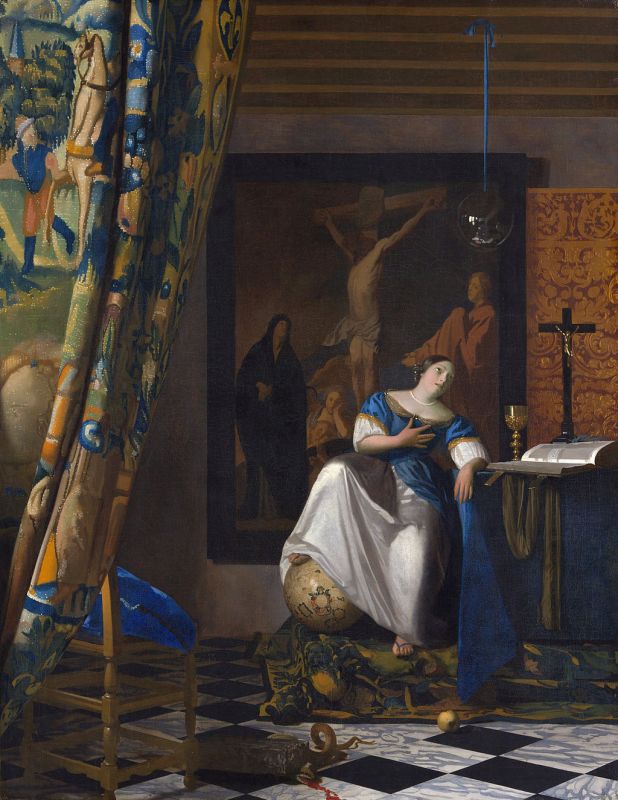 Jan Vermeer; Allegorie des Glaubens(1671–1674); Metropolitan Museum of Art, New York