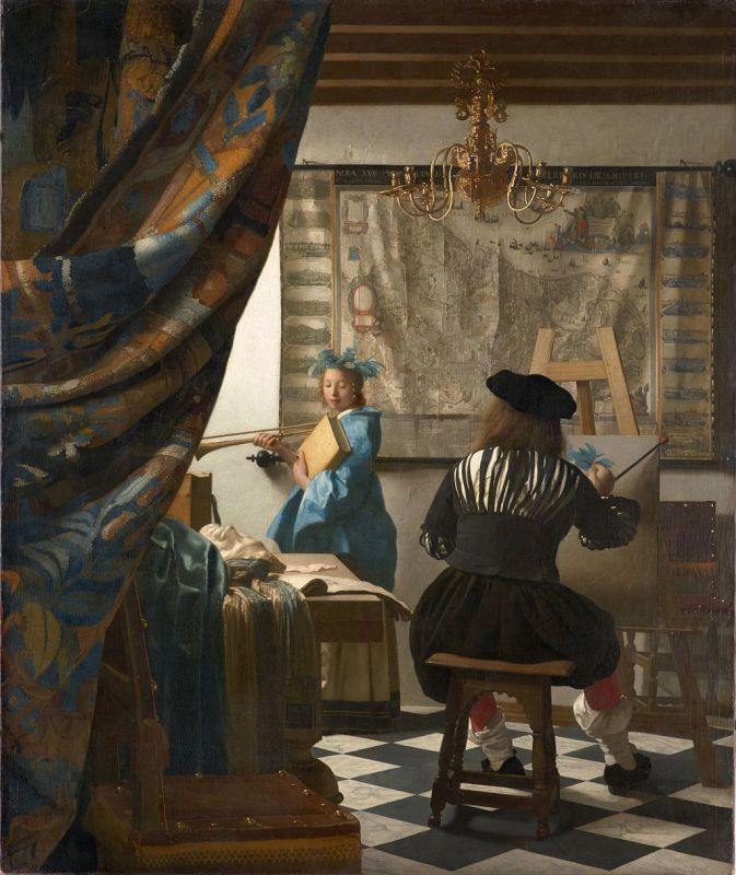 Jan Vermeer; Die Malkunst, ca. 1666-1668; Kunsthistorisches Museum, Wien