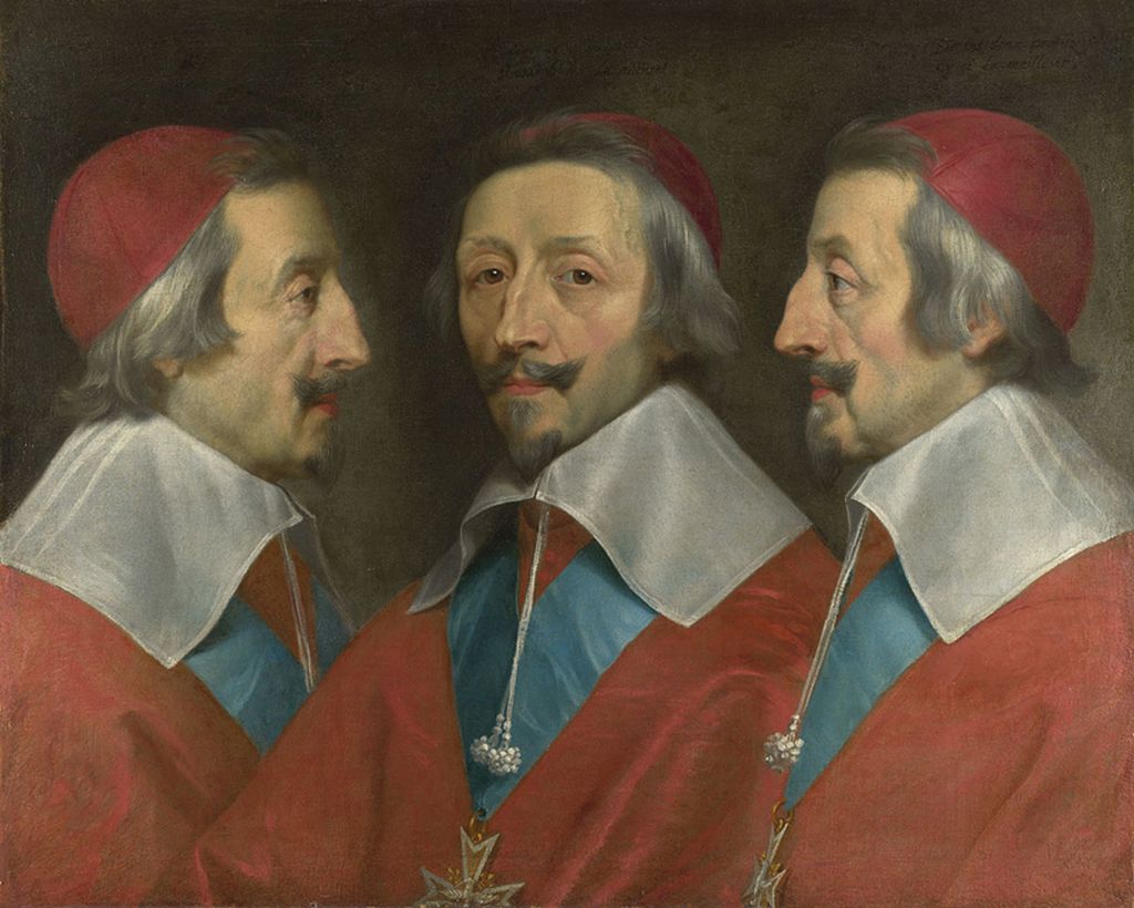 Dreifach Portraet Kardinal Richelieu von Philippe de Champaigne