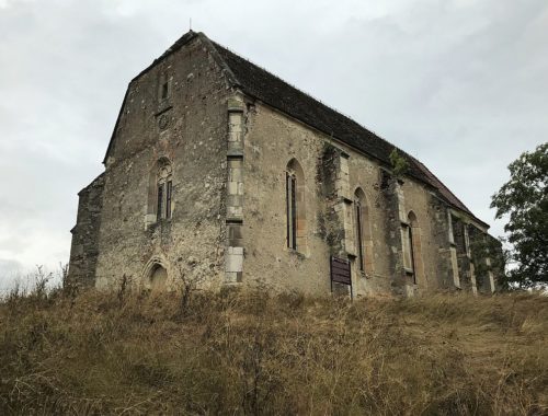 spaetgotische Kirche von Weingartskirchen in Siebenbuergen