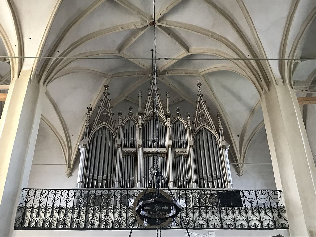 Carl-Hesse-Orgel in der Wehrkirche in Mosna, Siebenburgen