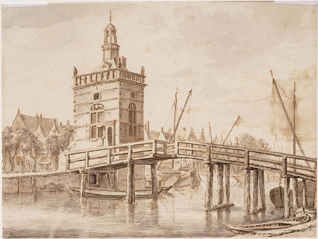 Historische Ansicht Accijnstoren Alkmaar 1670
